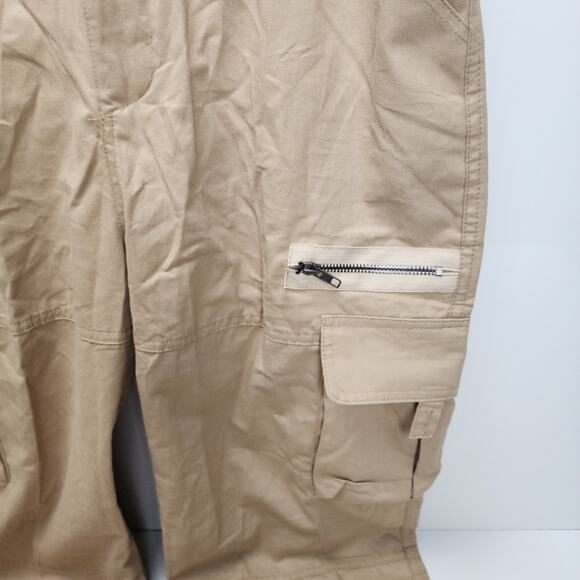 Women's Y2K Cargo Pants Hiking Straight Wide Leg Loose Fit Long Pants Size M - Picture 2 of 8